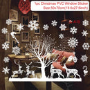 Adesivos de Janela de Natal 2025 – Decoração de Parede e Vidro, Quarto Infantil, Ano Novo 2026