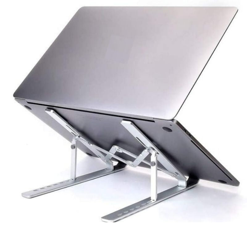 Suporte Ajustável de Alumínio para Notebook e MacBook – Ergonomia para Escritório