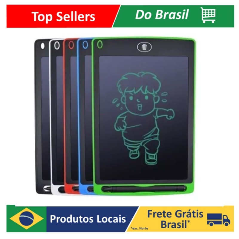 Lousa Tablet Mágica LCD 8.5” – Para Escrever, Pintar e Desenhar