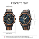 Relógio Masculino de Madeira Bobo Bird – Artesanal, Vintage, Elegante