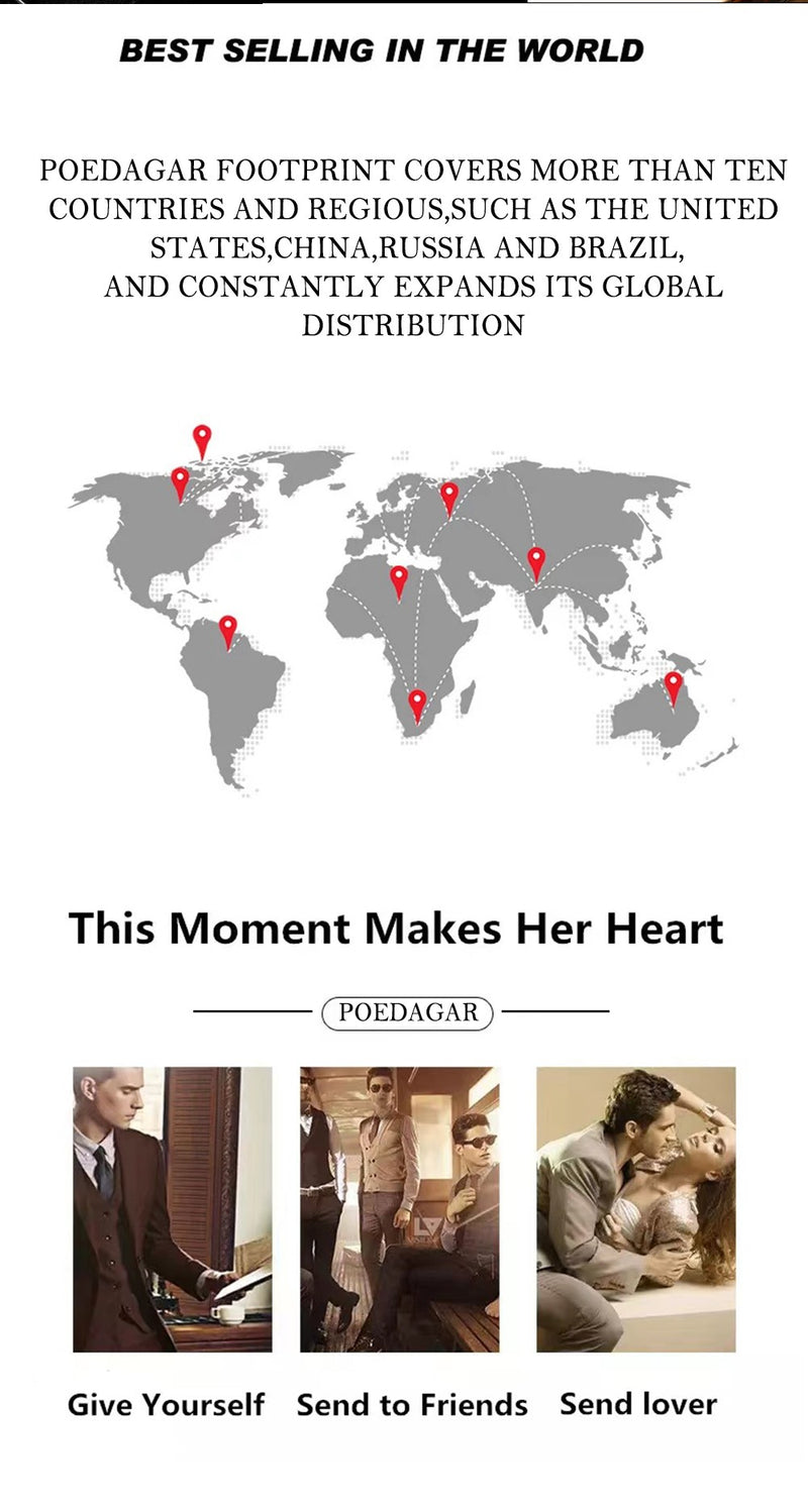 Relógio Feminino de Luxo Poedagar – Quartzo, Diamante, À Prova D’Água, Aço Inoxidável + Caixa Premium