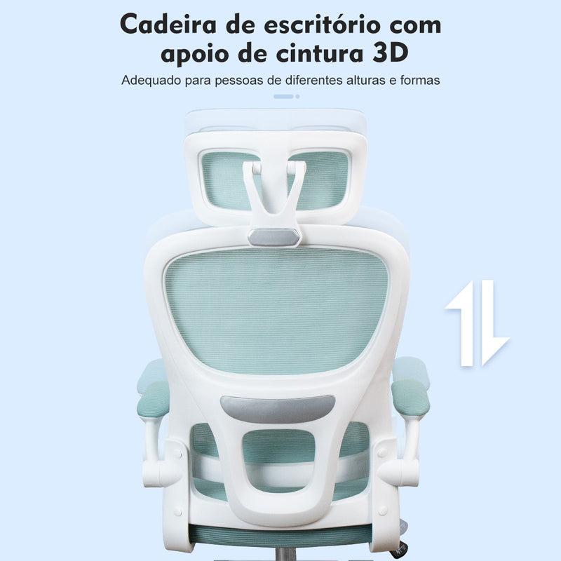 Cadeira Presidencial Python Fly – Cadeira de Mesa com Suporte Ergonômico