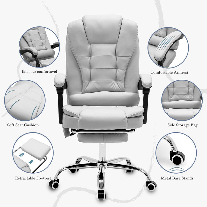 Cadeira Presidencial Python Fly – Cadeira de Mesa com Suporte Ergonômico