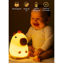 Luminária Capivara LED Noturna – Recarregável USB, Toque, Luz Suave Sleep Night TikTok