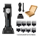 Kit Profissional de Corte de Cabelo Kemei – Aparador e Barbeador Elétrico Masculino KM-2299 / KM-2026 / KM-5083