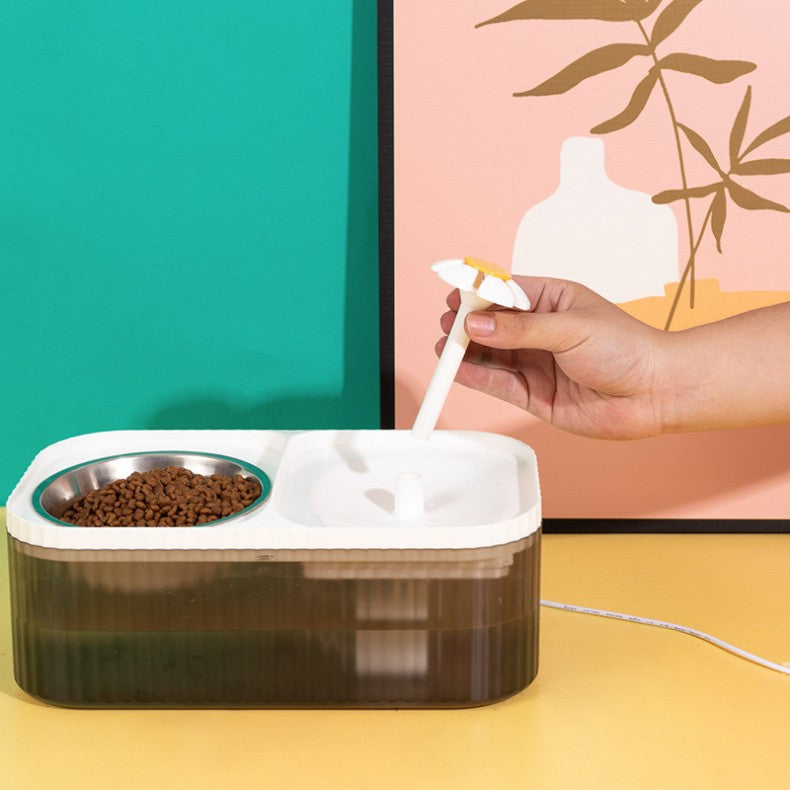 Fonte Bebedouro Automática 2 em 1 Para Gatos e Cães – 3 Litros, Filtro de Carvão e Baixo Consumo