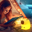 Luminária Capivara LED Noturna – Recarregável USB, Toque, Luz Suave Sleep Night TikTok