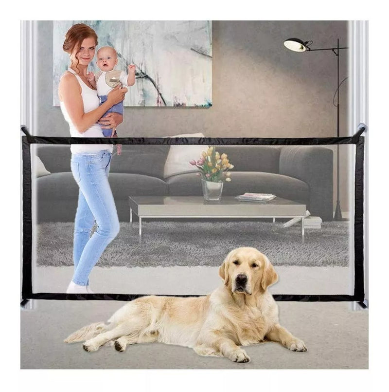 Portão Retrátil de Proteção para Pets e Crianças – Tela Flexível e Segura