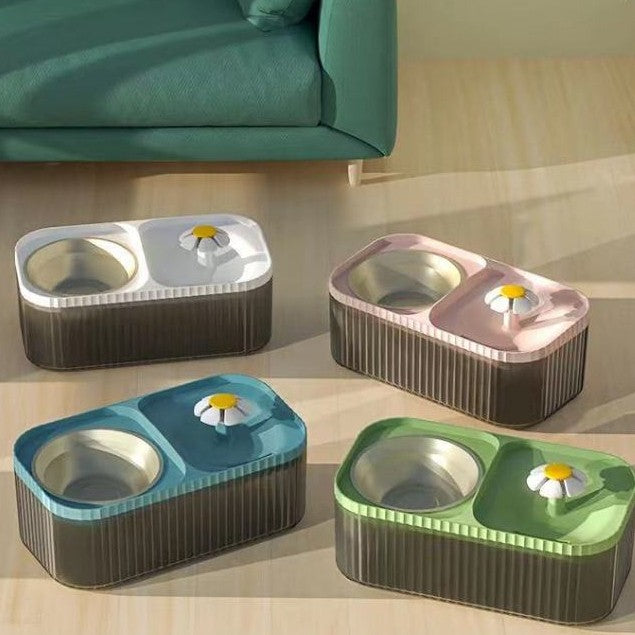 Fonte Bebedouro Automática 2 em 1 Para Gatos e Cães – 3 Litros, Filtro de Carvão e Baixo Consumo