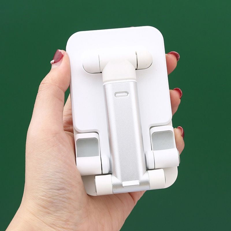 Suporte Retrátil Multiuso para Celular e Tablet – Ajustável, Dobrável e Portátil