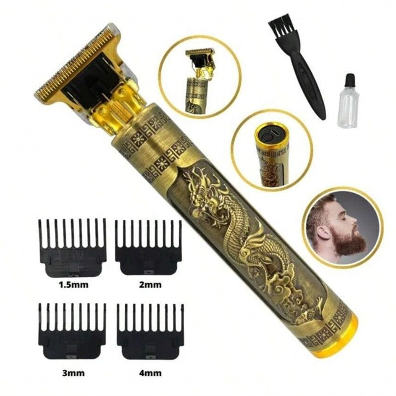 Máquina de Barbear Elétrica Masculina – Aparador e Cortador de Cabelo Profissional