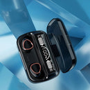 Fone de Ouvido Bluetooth 5.1 – Touch Control, LED Digital, À Prova D’Água, Graves Potentes e Bateria Longa