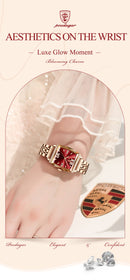 Relógio Feminino de Luxo Poedagar – Quartzo, Diamante, À Prova D’Água, Aço Inoxidável + Caixa Premium