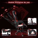 Cadeira de Jogos Python Fly – Ergonômica Profissional, Couro Respirável, Apoio Lombar, Rodas 360°