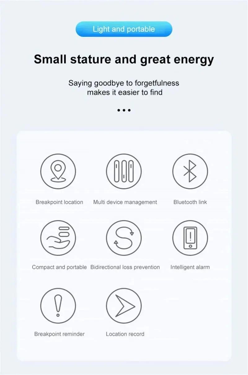 Xiaomi Mini Rastreador GPS & Bluetooth – Localizador Inteligente para Crianças, Pets e Objetos, Compatível com App FindMy
