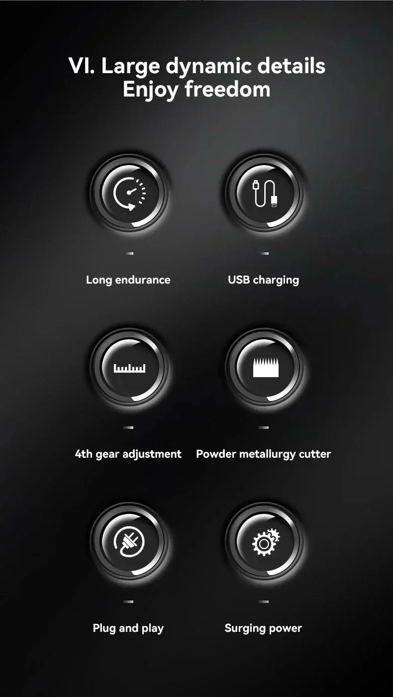 Kit Profissional de Corte de Cabelo Kemei – Aparador e Barbeador Elétrico Masculino KM-2299 / KM-2026 / KM-5083