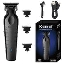 Kit Profissional de Corte de Cabelo Kemei – Aparador e Barbeador Elétrico Masculino KM-2299 / KM-2026 / KM-5083