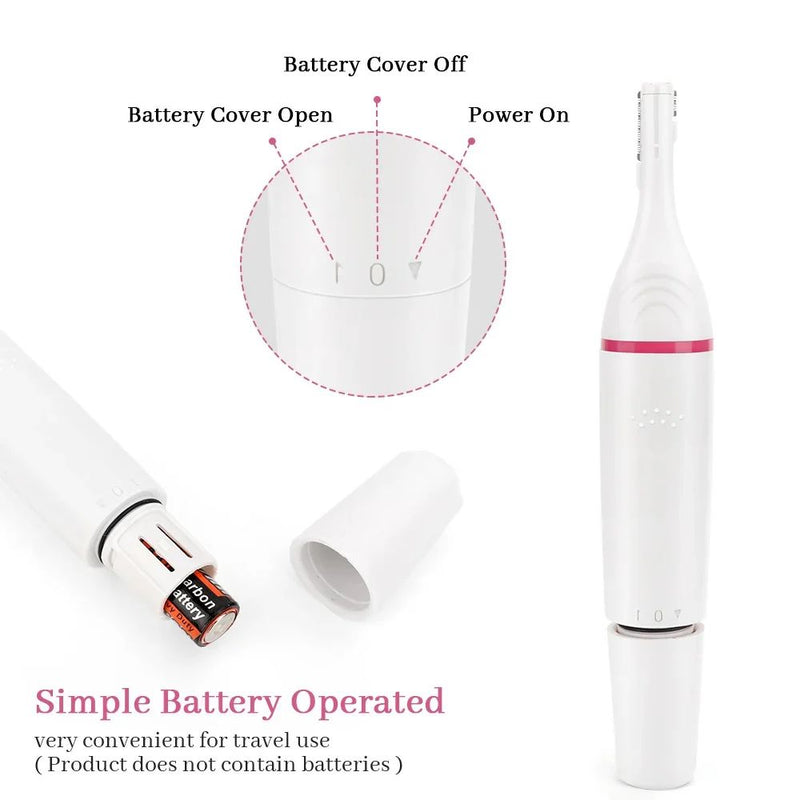 Depilador Elétrico 5 em 1 – Aparador, Navalha e Clipper Feminino para Corpo, Axila, Biquíni e Pernas