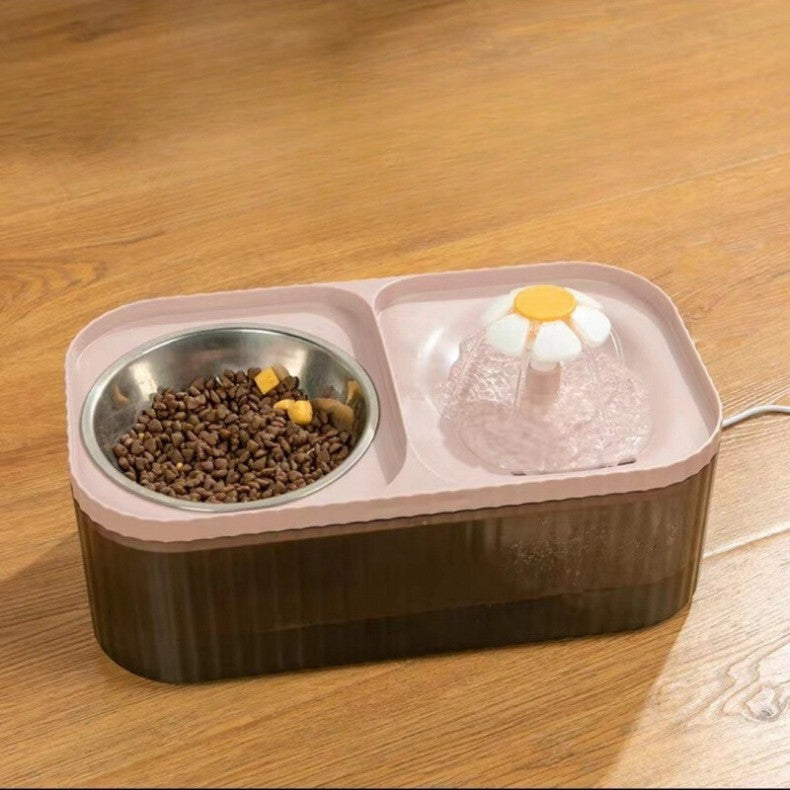 Fonte Bebedouro Automática 2 em 1 Para Gatos e Cães – 3 Litros, Filtro de Carvão e Baixo Consumo