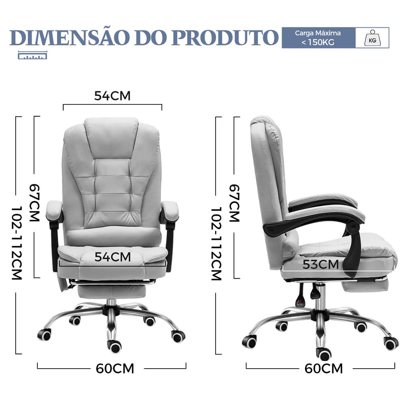 Cadeira Presidencial Python Fly – Cadeira de Mesa com Suporte Ergonômico
