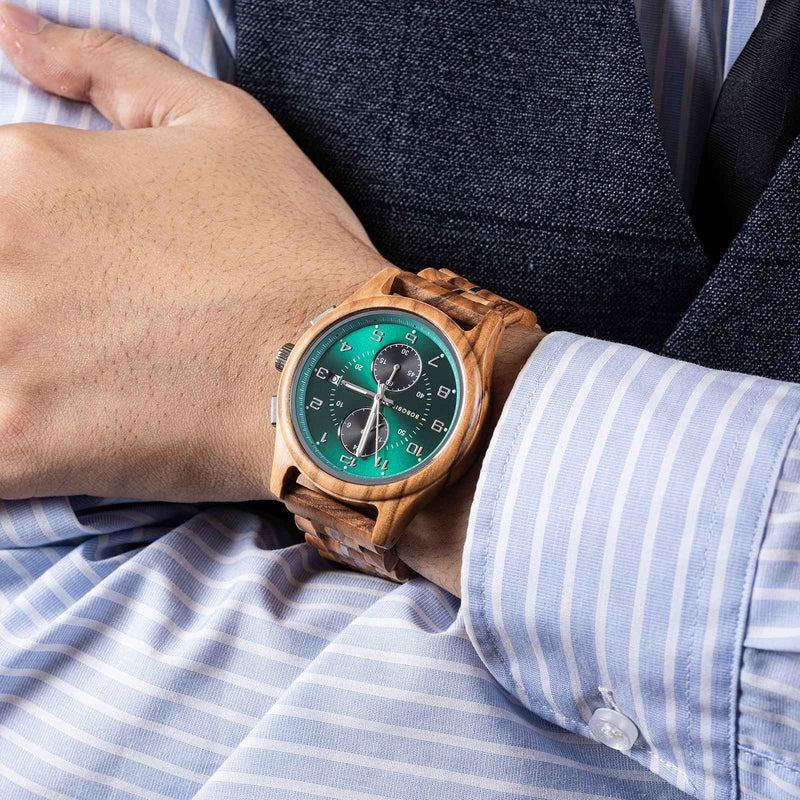 Relógio Masculino de Madeira Bobo Bird – Artesanal, Vintage, Elegante