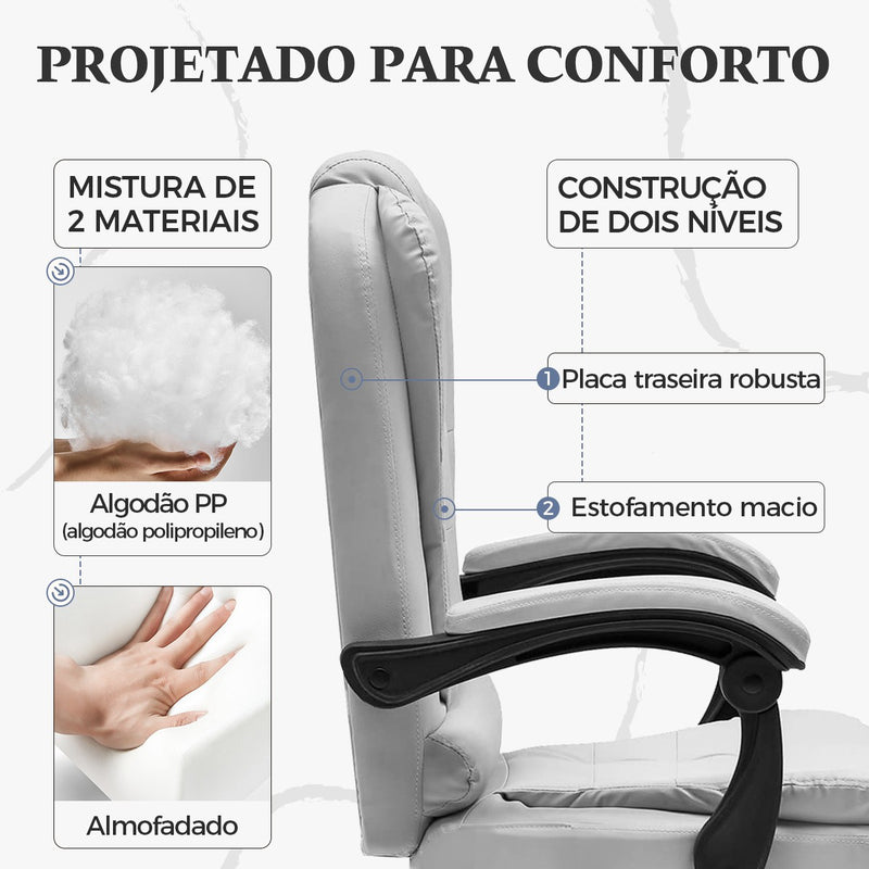 Cadeira Presidencial Python Fly – Cadeira de Mesa com Suporte Ergonômico