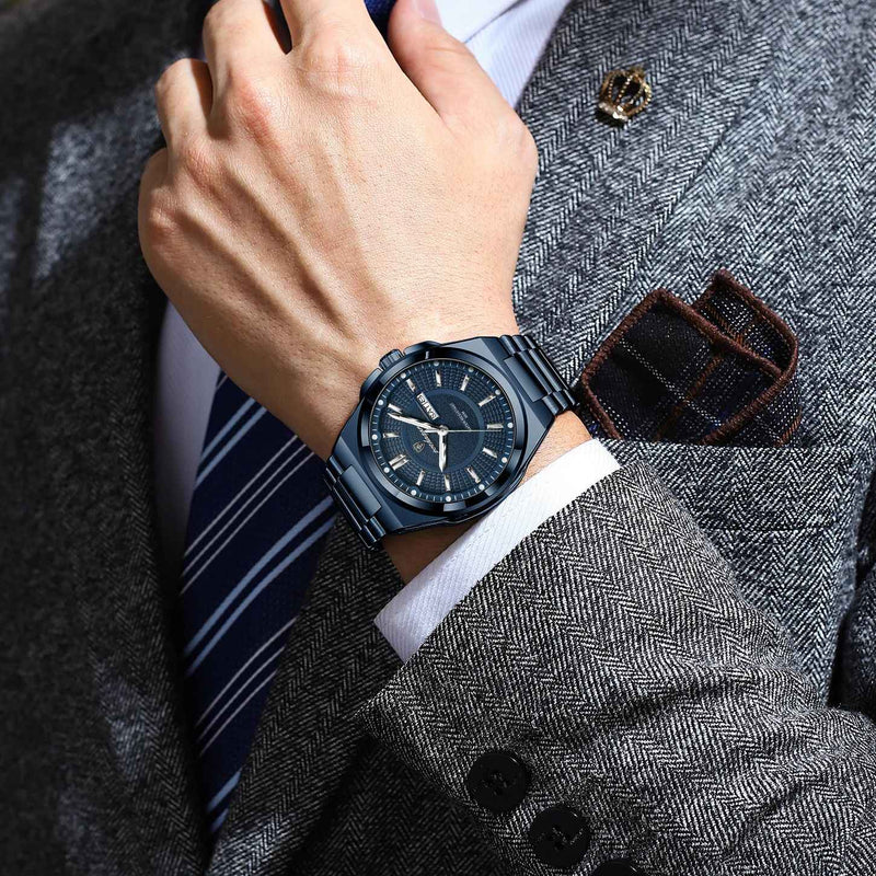 Relógio Masculino Poedagar Esporte Luxo – Quartzo, Aço Inoxidável, À Prova D’Água