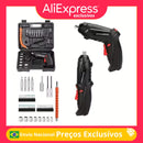 Kit Parafusadeira Elétrica Sem Fio – Compacta, Portátil e Prática para Casa e Manutenção
