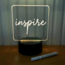 Luminária de Mesa B-Max BM-F945 – LED com Lousa e Caneta para Escrever