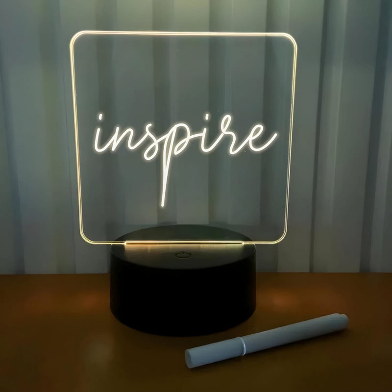 Luminária de Mesa B-Max BM-F945 – LED com Lousa e Caneta para Escrever